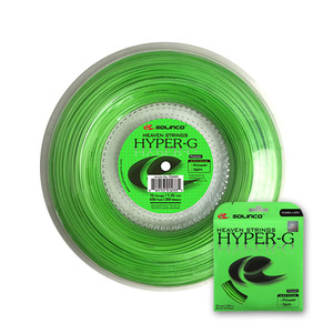 솔린코 Hyper-G 하이퍼지 200m Reel 굵기 1.15mm 1.20mm1.25mm 녹색 형광연두 하이퍼쥐  SOLINCO TENNIS STRING YELLOW GREEN